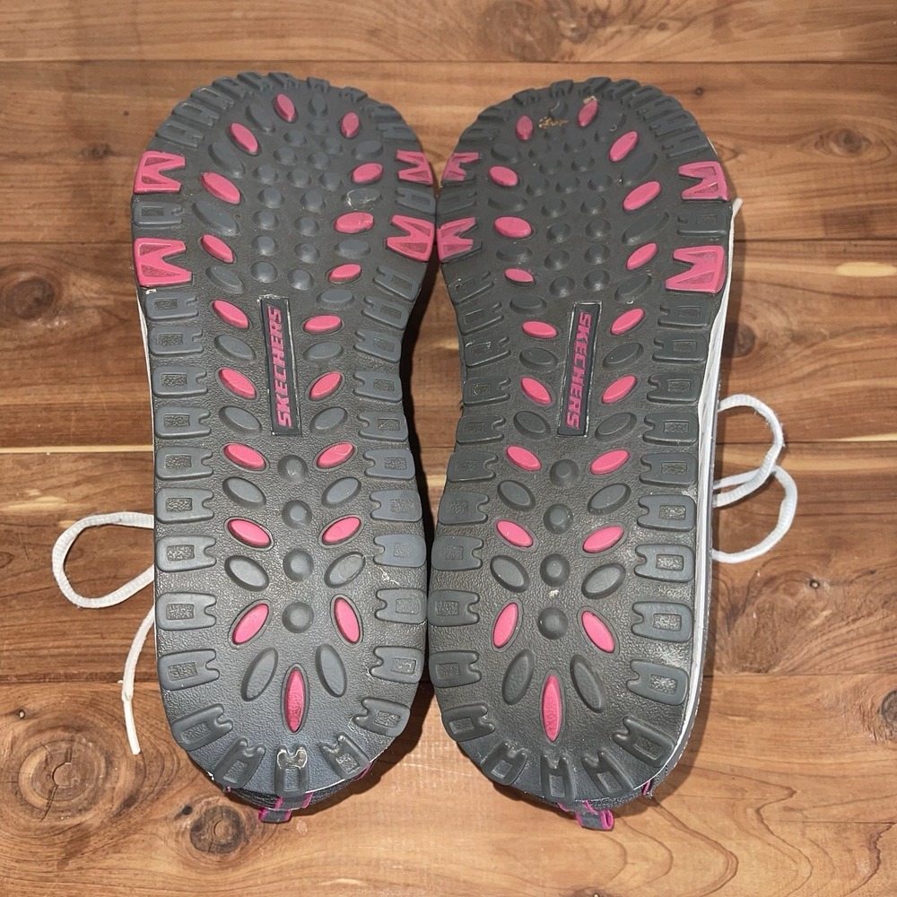 Sketchers Shape Ups Walking Toning Women's 10 Gray Pink Air Cooled Memory Foam - Picture 6 of 10